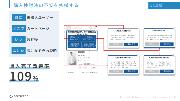 カートフォームでの離脱